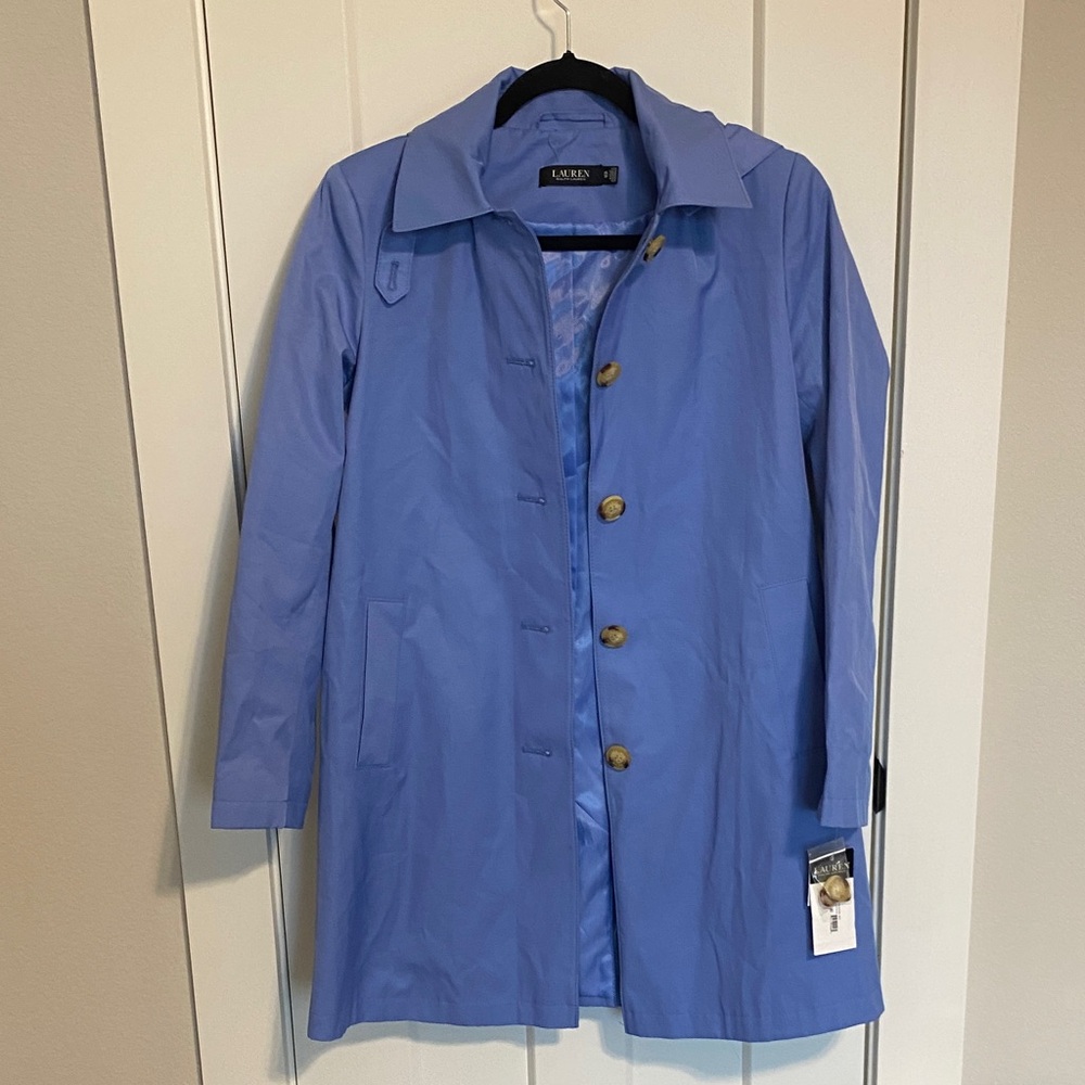 Lauren Ralph Lauren Periwinkle Trench Coat